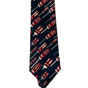 Vintage Home Improvement Flying Screwdrivers Novelty Necktie TV Tie USA​
